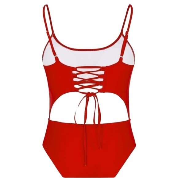Lace Up Elegance:‎ Meyeeka Women's Monokini Swimsuit in a Medium - Picture 5 of 6
